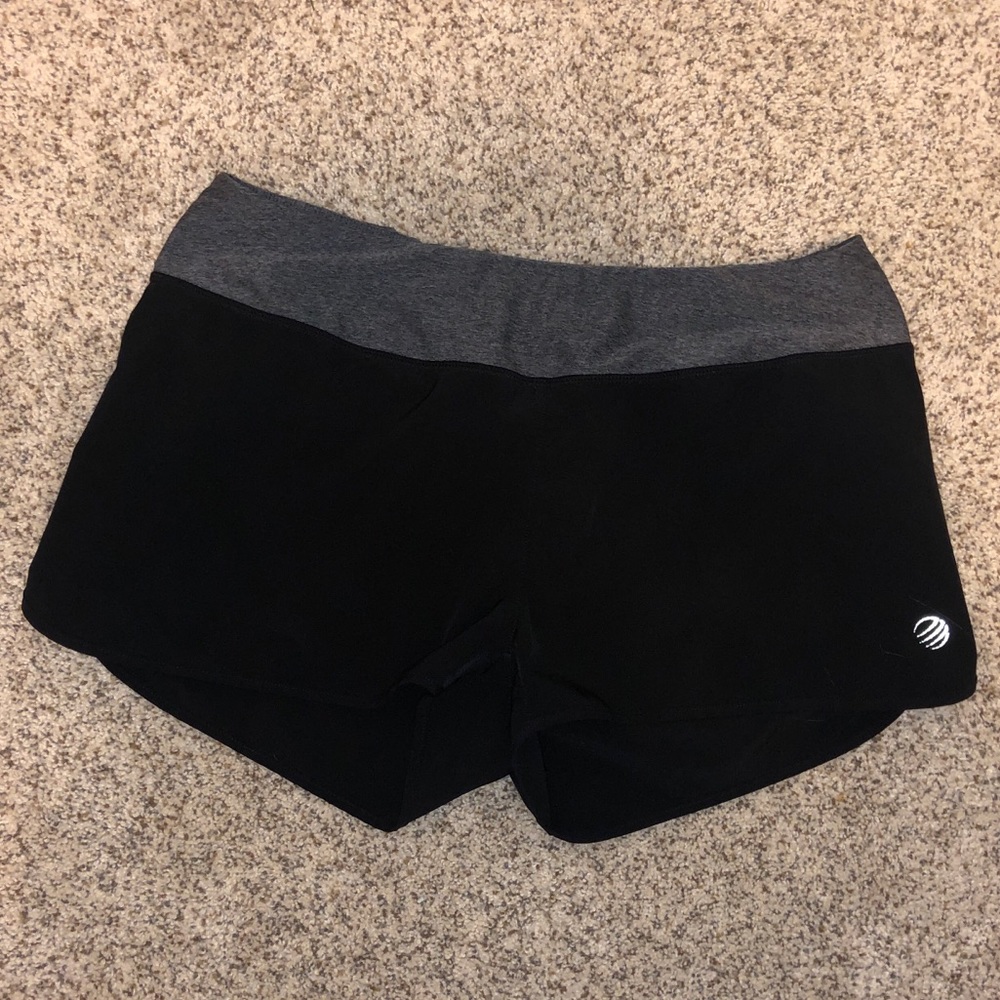 Black running shorts